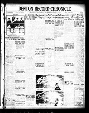 Denton Record-Chronicle (Denton, Tex.), Vol. 23, No. 28, Ed. 1 Saturday, September 15, 1923