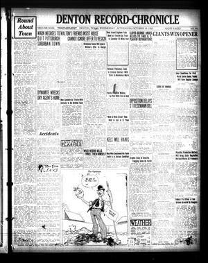 Denton Record-Chronicle (Denton, Tex.), Vol. 23, No. 49, Ed. 1 Wednesday, October 10, 1923