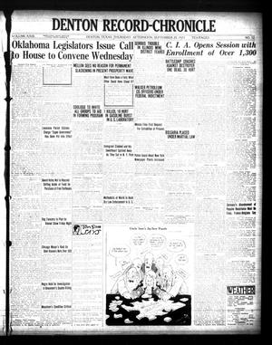 Denton Record-Chronicle (Denton, Tex.), Vol. 23, No. 32, Ed. 1 Thursday, September 20, 1923
