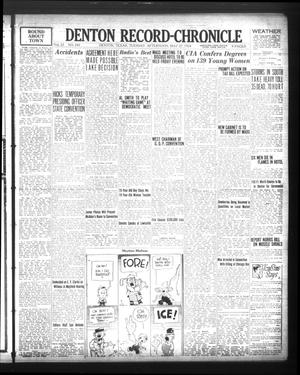 Primary view of object titled 'Denton Record-Chronicle (Denton, Tex.), Vol. 23, No. 245, Ed. 1 Tuesday, May 27, 1924'.