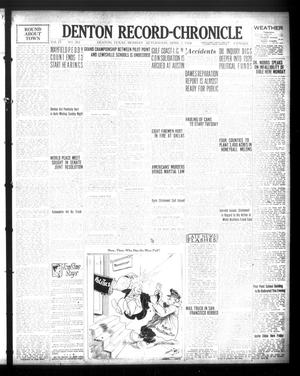 Primary view of object titled 'Denton Record-Chronicle (Denton, Tex.), Vol. 23, No. 202, Ed. 1 Monday, April 7, 1924'.