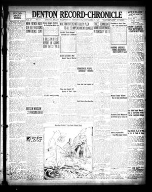 Denton Record-Chronicle (Denton, Tex.), Vol. 23, No. 73, Ed. 1 Wednesday, November 7, 1923