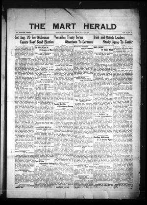 The Mart Herald (Mart, Tex.), Vol. 22, No. 5, Ed. 1 Friday, July 15, 1921