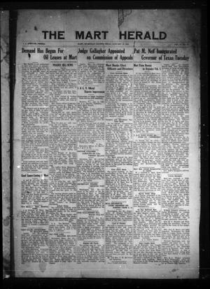The Mart Herald (Mart, Tex.), Vol. 21, No. 32, Ed. 1 Friday, January 21, 1921