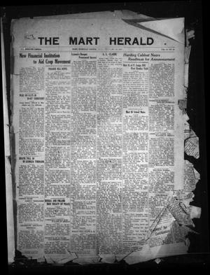 The Mart Herald (Mart, Tex.), Vol. 21, No. 36, Ed. 1 Friday, February 18, 1921