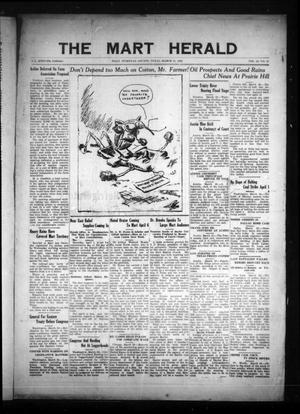 The Mart Herald (Mart, Tex.), Vol. 22, No. 42, Ed. 1 Friday, March 31, 1922