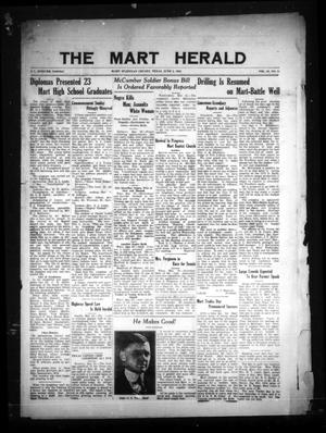 Primary view of object titled 'The Mart Herald (Mart, Tex.), Vol. 22, No. 51, Ed. 1 Friday, June 2, 1922'.