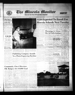 Primary view of object titled 'The Mineola Monitor (Mineola, Tex.), Vol. 91, No. 25, Ed. 1 Wednesday, August 30, 1967'.