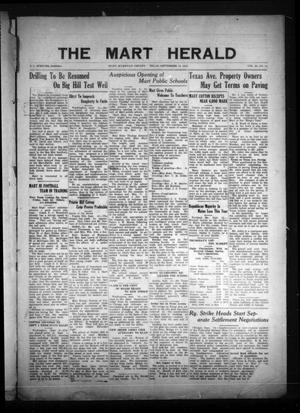 The Mart Herald (Mart, Tex.), Vol. 23, No. 14, Ed. 1 Friday, September 15, 1922
