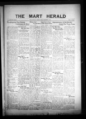 Primary view of object titled 'The Mart Herald (Mart, Tex.), Vol. 23, No. 26, Ed. 1 Friday, December 8, 1922'.