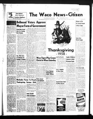 The Waco News-Citizen (Waco, Tex.),, Vol. 1, No. 20, Ed. 1 Tuesday, November 25, 1958