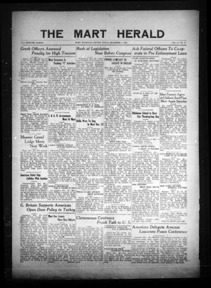 The Mart Herald (Mart, Tex.), Vol. 23, No. 25, Ed. 1 Friday, December 1, 1922