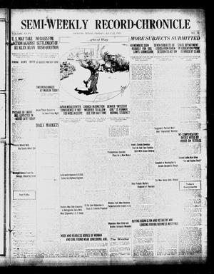 Semi-Weekly Record-Chronicle (Denton, Tex.), Vol. 21, Ed. 1 Friday, July 22, 1921