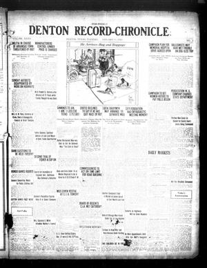 Primary view of object titled 'Semi-Weekly Denton Record-Chronicle. (Denton, Tex.), Vol. 35, No. 3, Ed. 1 Tuesday, January 11, 1921'.