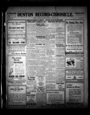 Denton Record-Chronicle. (Denton, Tex.), Vol. 17, No. 48, Ed. 1 Saturday, October 7, 1916