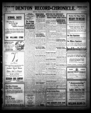 Denton Record-Chronicle. (Denton, Tex.), Vol. 17, No. 22, Ed. 1 Thursday, September 7, 1916