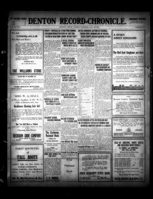 Denton Record-Chronicle. (Denton, Tex.), Vol. 16, No. 296, Ed. 1 Tuesday, July 25, 1916