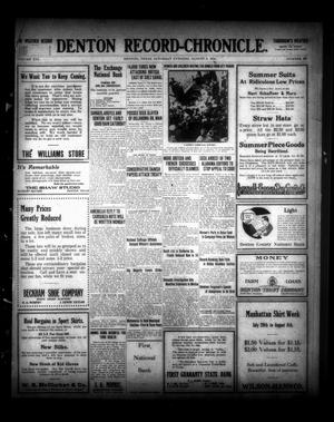 Denton Record-Chronicle. (Denton, Tex.), Vol. 16, No. 306, Ed. 1 Saturday, August 5, 1916