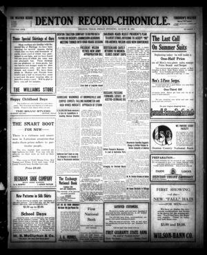 Denton Record-Chronicle. (Denton, Tex.), Vol. 17, No. 5, Ed. 1 Friday, August 18, 1916