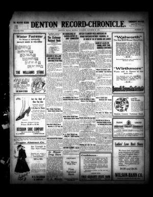 Primary view of object titled 'Denton Record-Chronicle. (Denton, Tex.), Vol. 17, No. 67, Ed. 1 Monday, October 30, 1916'.