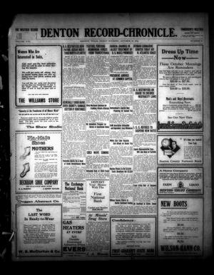 Denton Record-Chronicle. (Denton, Tex.), Vol. 17, No. 53, Ed. 1 Friday, October 13, 1916