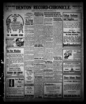 Denton Record-Chronicle. (Denton, Tex.), Vol. 17, No. 29, Ed. 1 Friday, September 15, 1916