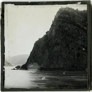 Primary view of object titled 'Glass Slide of The Lorelei (Sankt Goarshausen, Germany)'.