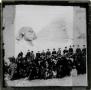 Photograph: Glass Slide of Group of People by Great Sphinx of Giza (Egypt)
