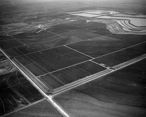 Primary view of object titled 'Aerial Photograph of the Abilene Sewage Treatment Plant, Abilene, Texas (CR 311 & FM 3522)'.