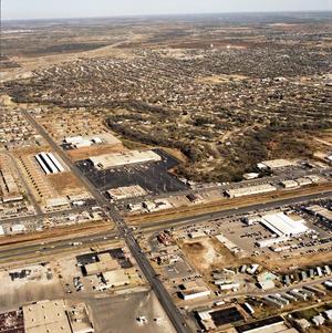 Primary view of object titled 'Aerial Photograph of Abilene, Texas (Pioneer Dr. & South 1st St.)'.