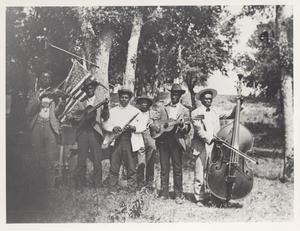 Primary view of object titled '[Emancipation Day Celebration band, June 19, 1900]'.