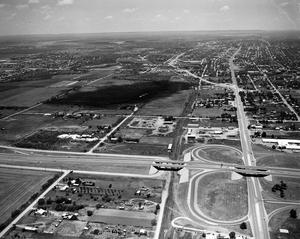 Primary view of object titled 'Aerial Photograph of Abilene, Texas (I-20 & Pine Street)'.