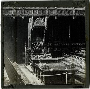 Glass Slide of Unidenfied Throne and Desk