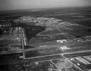 Primary view of object titled 'Aerial Photograph of Abilene, Texas (US 80 & Judge Ely Blvd.)'.