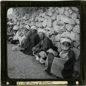 Glass Slide of Old Men of Beeroth (Israel)