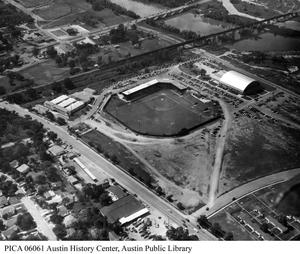 Primary view of object titled '[Aerial View of Disch Field]'.