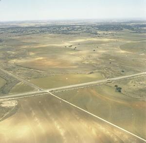 Primary view of object titled 'Aerial Photograph of Coleman County (Texas) Ranchland'.