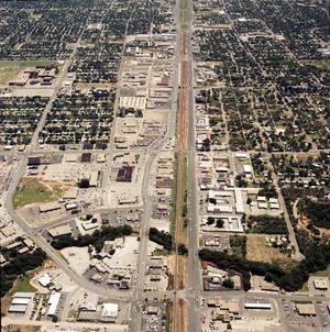 Primary view of object titled 'Aerial Photograph of Abilene, Texas (South 1st Street & Leggett Dr.)'.