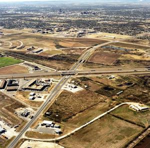Primary view of object titled 'Aerial Photograph of Abilene, Texas (I-20 & Rte. 351)'.