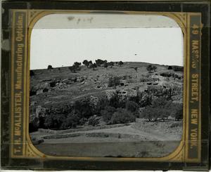 Primary view of object titled 'Glass Slide of the Potter's Field (Jerusalem, Israel)'.