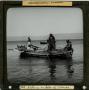 Photograph: Glass Slide of Men Fishing in the Lake of Tiberius