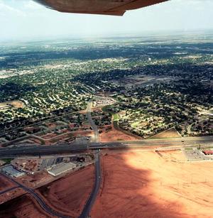 Primary view of object titled 'Aerial Photograph of Abilene, Texas (South 27th & US 83/84)'.