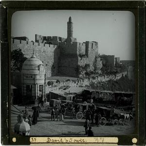 Glass Slide of David’s Tower (Jerusalem)