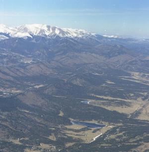 Aerial Photograph of Munn Lake and Bemal Lake in New Mexico