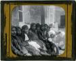 Photograph: Glass Slide of Group of Young Girls with Headscarves