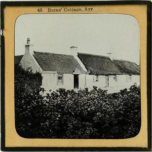 Glass Slide of Burns’ Cottage (Alloway, Scotland)