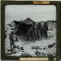 Photograph: Glass Slide of Group of Bedouins Tenting in Capernaum (Palestine)