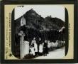 Thumbnail image of item number 1 in: 'Glass Slide of Girls in Front of German Church (Kamp-Bornhofen, Germany)'.
