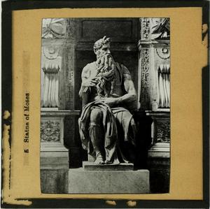 Glass Slide of Statue of Moses, No. 5