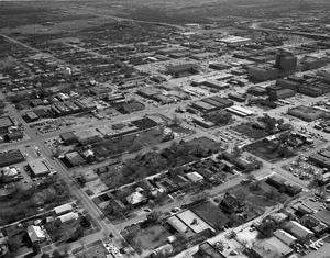 Primary view of Aerial Photograph of Downtown Abilene, Texas